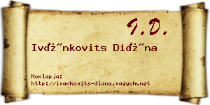 Ivánkovits Diána névjegykártya